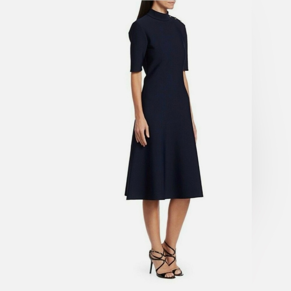 St. John Midnight Blue Midi Dress